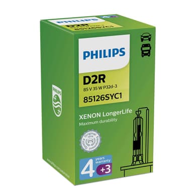 D2R Xenon-Scheinwerferlampe 35W P32d-3 LongerLife 4300K Xenon 1 St. Philips
