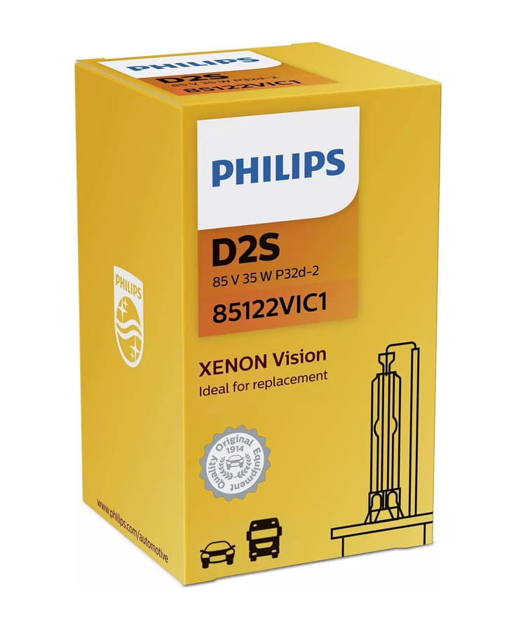 D2S Xenon-Scheinwerferlampe 35W P32d-2 Xenon Vision 1 St. Philips