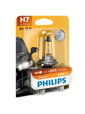 H7 Halogen-Scheinwerferlampe 12V 55W PX26d Vision +30% 1 St. Blister Philips