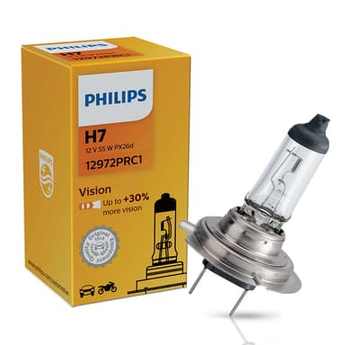 H7 Halogen-Scheinwerferlampe 12V 55W PX26d Vision +30% 1 St. Philips