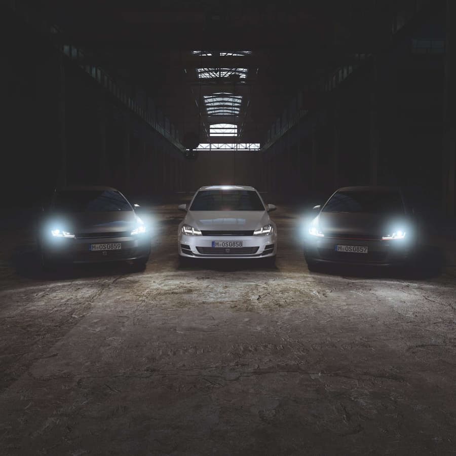 OSRAM LEDriving® Golf VII LED Scheinwerfer, Black Edition als Xenonersatz