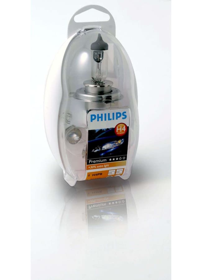 H4 Ersatzlampen-Set Ersatzlampenbox 12V KM Philips