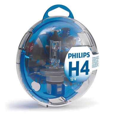 H4 Ersatzlampen-Set Ersatzlampenbox 12V KM Philips