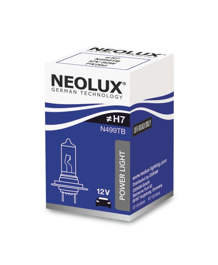 H7 Halogen-Scheinwerferlampe Offroad – H7 12V 80W PX26D Power Light 1 St. NEOLUX
