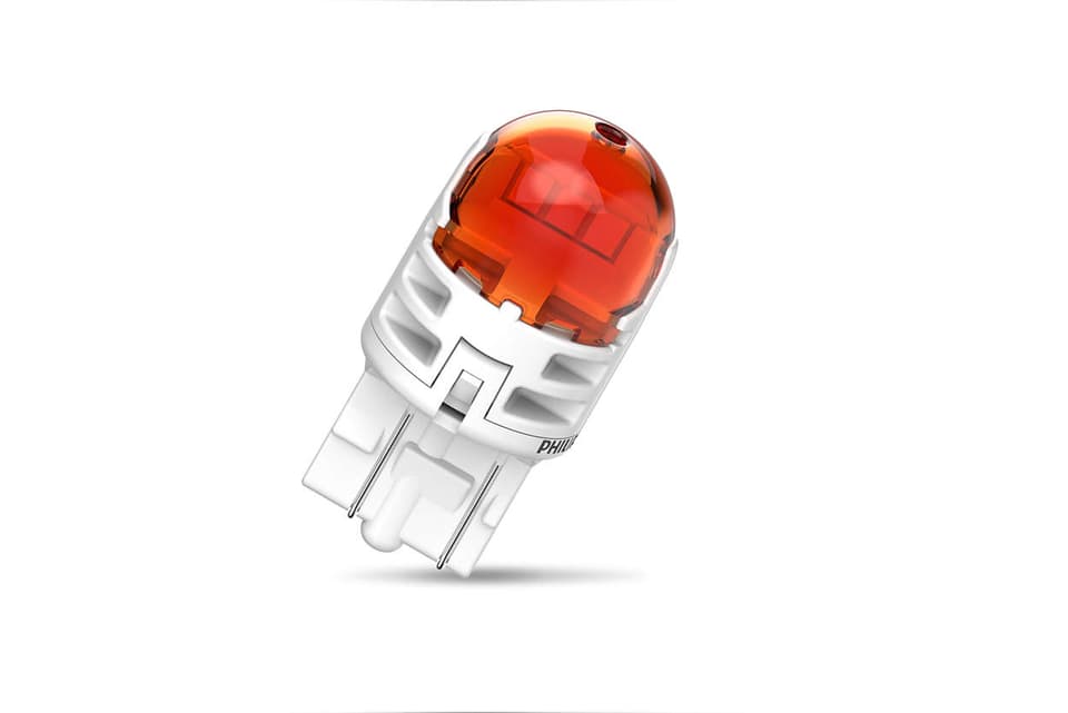 W21/5W LED-Nachrüstlampe Offroad – LED W21/5W 12V 2.5/0.5W Ultinon Pro6000 SI Amber Intense 2 St. Philips