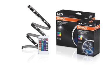 LEDambient Zwei selbstklebende LED-Streifen mit jeweils einer Länge von 30,5 cm OSRAM