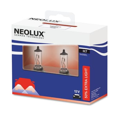H7 Halogen-Scheinwerferlampe 12V 55W PX26d Extra Light +50% 2 St. NEOLUX