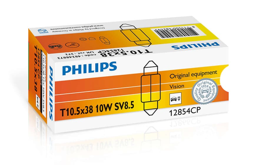 Kfz-Signallampe T10,5 x 38 Festoon Original equipment Vision 1 St. Philips