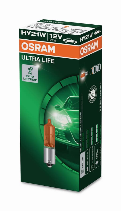 HY21W Kfz-Signallampe 12V 21W BAW9s ULTRA LIFE 1 St. Faltschachtel OSRAM