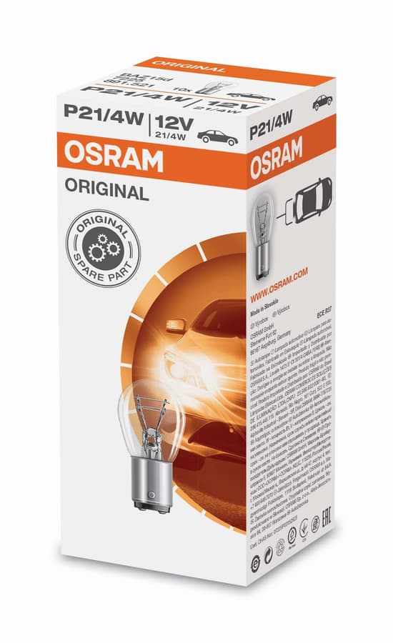P21/4W Kfz-Signallampe 12V 21/4W BAZ15d 1 St. OSRAM