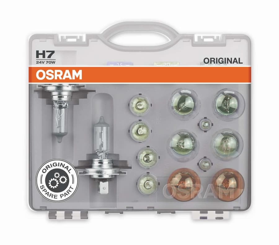 H7 Ersatzlampen-Set 24V 70W div. Original Ersatzlampenbox OSRAM