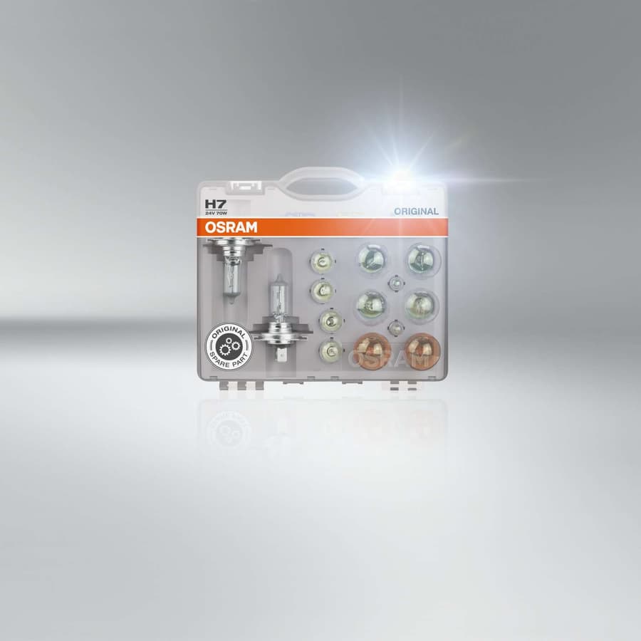 H7 Ersatzlampen-Set 24V 70W div. Original Ersatzlampenbox OSRAM