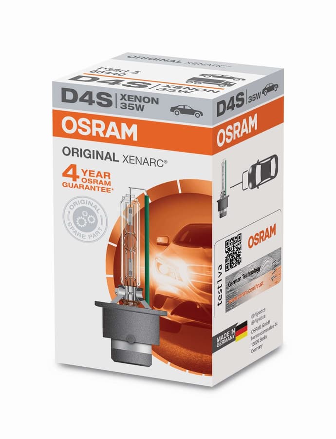 D4S Xenon-Scheinwerferlampe 12V+24V 35W P32d-5 Original XENARC Faltschachtel OSRAM