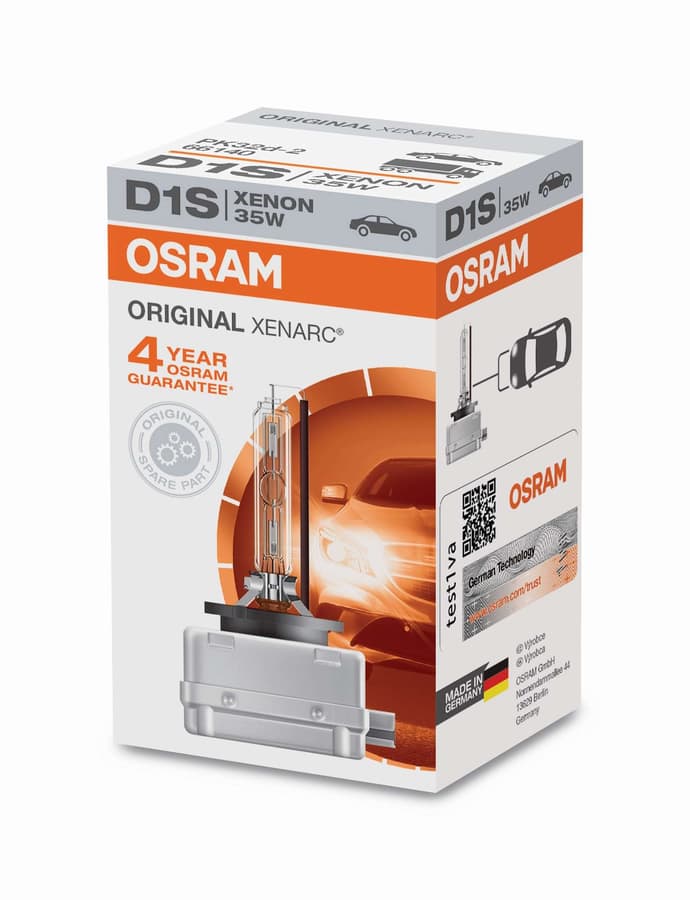 D1S Xenon-Scheinwerferlampe 12V+24V 35W PK32d-2 Original XENARC Faltschachtel OSRAM