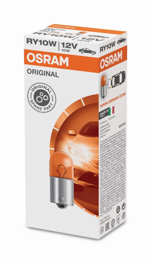 RY10W Kfz-Signallampe 12V 10W BA15s 1 St. OSRAM