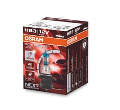 HB3 Halogen-Scheinwerferlampe 12V 60W P20d NIGHT BREAKER® LASER +150% mehr Helligkeit 1 St. OSRAM