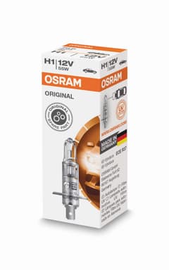 H1 Halogen-Scheinwerferlampe 12V 55W P14,5s 1 St. Original Spare Part OSRAM