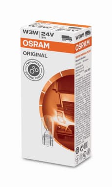 W3W LKW-Signallampe 24V 3W W2.19.5d Original Faltschachtel OSRAM