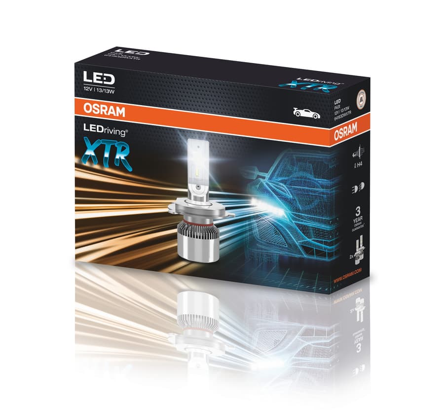H4 LED-Nachrüstlampe Offroad – LEDriving® XTR H4 12V 13/13W P43t 6000K Cool White 2 St. OSRAM