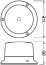 LIGHTsignal LED BEACON LIGHT 360° Rundumkennleuchte Warnlicht 12&24V 1 St. OSRAM
