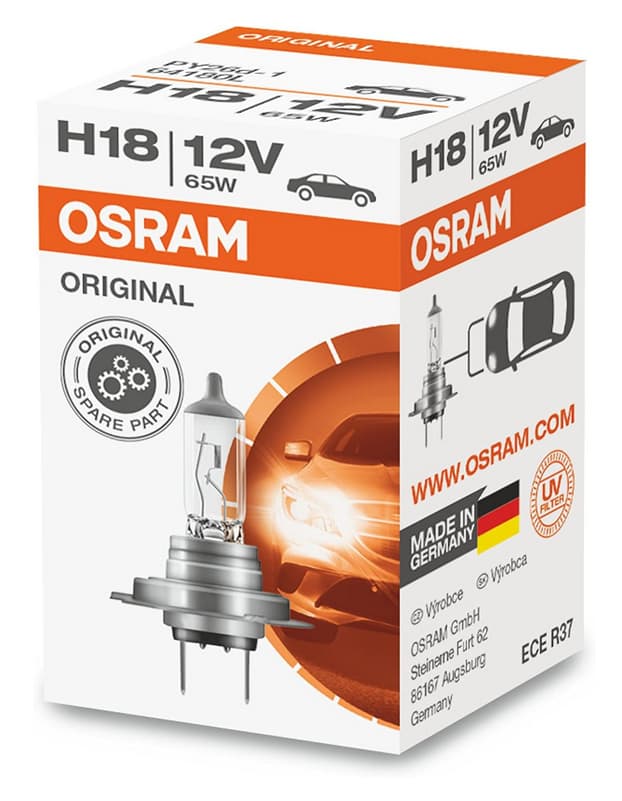 H18 Halogen-Scheinwerferlampe 12V 65W PY26d-1 LongLife 1 St. OSRAM