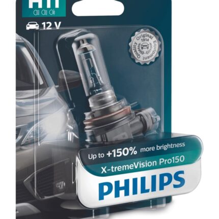 H11 12V 55W PGJ19-2 X-tremeVision Pro150 1St. Blister Philips