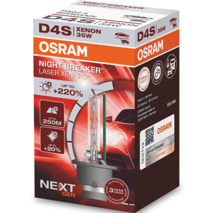 D4S 35W XENARC® NIGHTBREAKER® LASER +220% 3 Jahre Garantie* 1 st. OSRAM