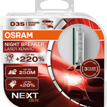 D3S 35W XENARC® NIGHTBREAKER® LASER +220% 3 Jahre Garantie* 2 St. OSRAM