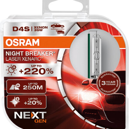D4S 35W XENARC® NIGHTBREAKER® LASER +220% 3 Jahre Garantie* 2 St. OSRAM